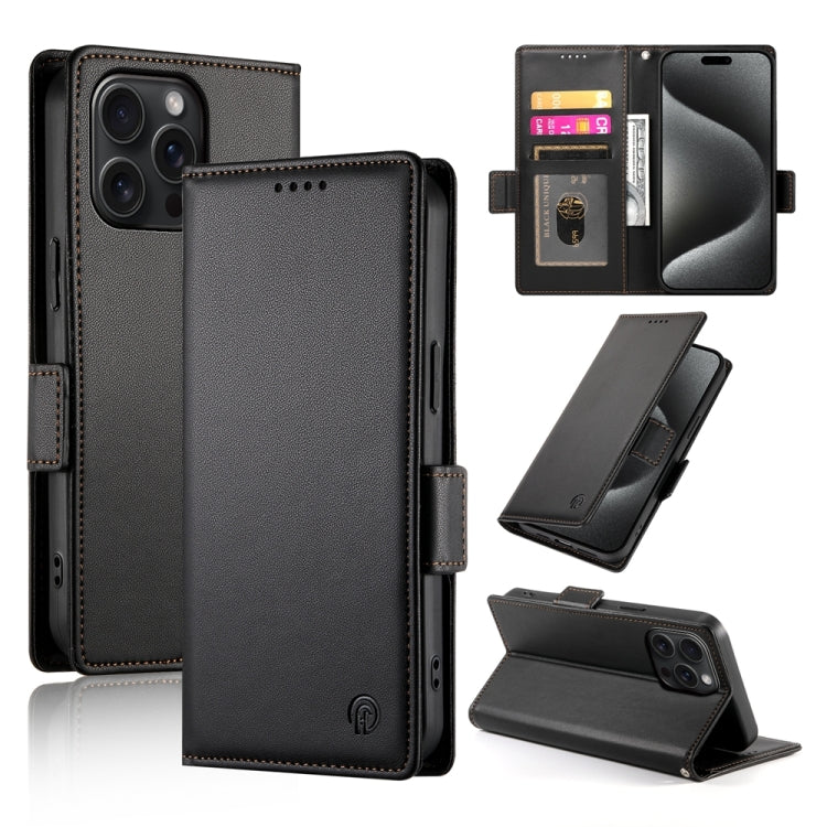 Side Buckle Magnetic Frosted Leather Phone Case