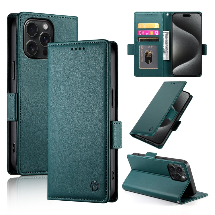 Side Buckle Magnetic Frosted Leather Phone Case