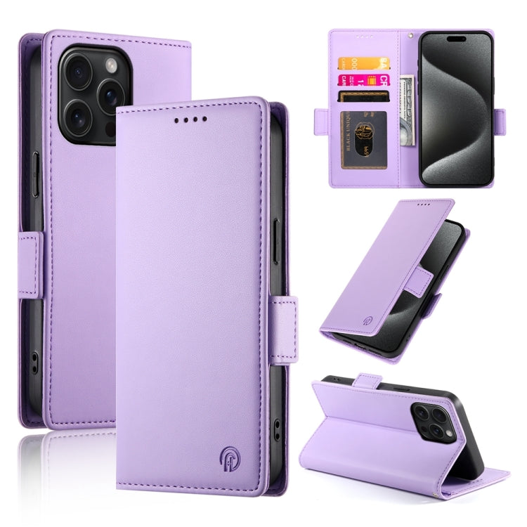 Side Buckle Magnetic Frosted Leather Phone Case
