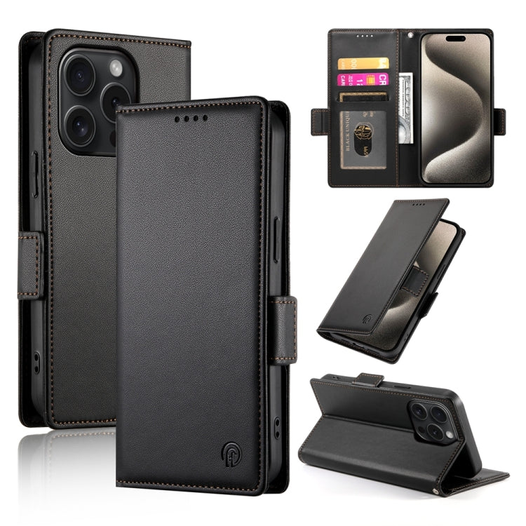 Side Buckle Magnetic Frosted Leather Phone Case