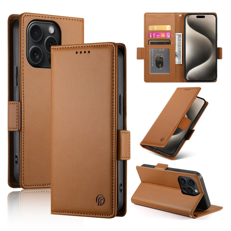 Side Buckle Magnetic Frosted Leather Phone Case