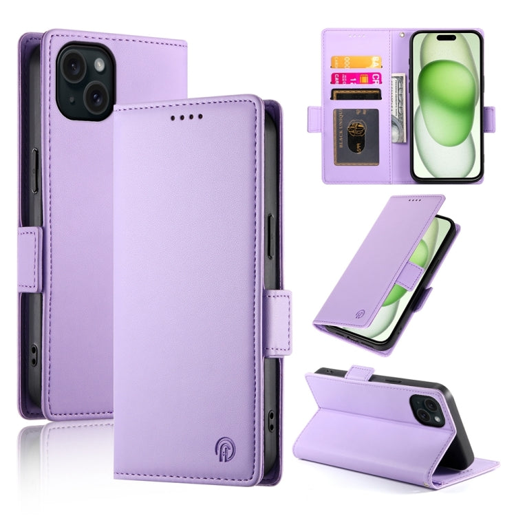 Side Buckle Magnetic Frosted Leather Phone Case