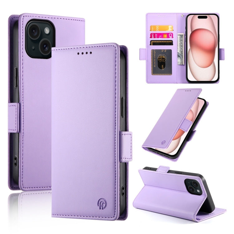 Side Buckle Magnetic Frosted Leather Phone Case