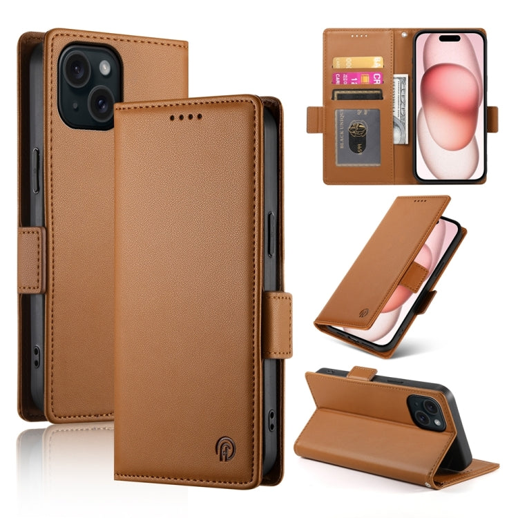 Side Buckle Magnetic Frosted Leather Phone Case
