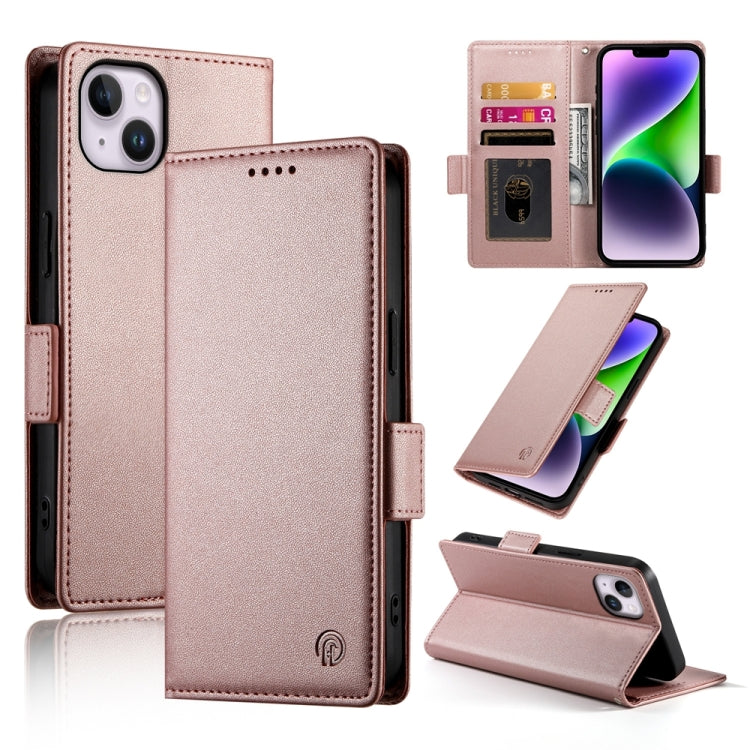 Side Buckle Magnetic Frosted Leather Phone Case