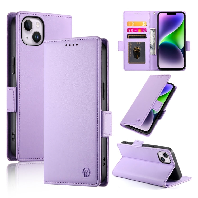 Side Buckle Magnetic Frosted Leather Phone Case