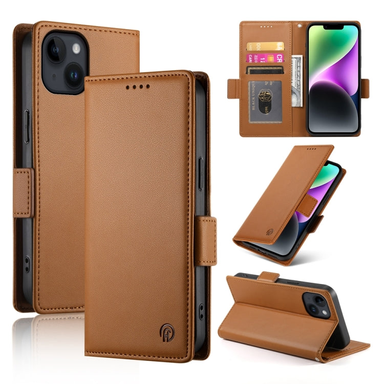 Side Buckle Magnetic Frosted Leather Phone Case