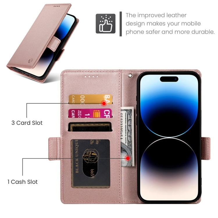 Side Buckle Magnetic Frosted Leather Phone Case