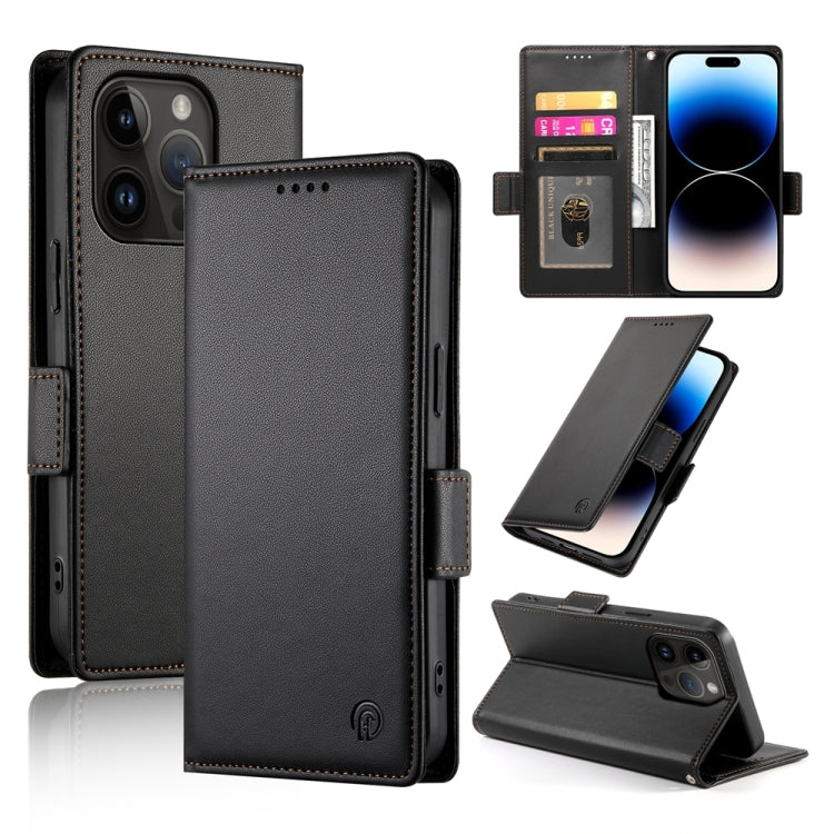 Side Buckle Magnetic Frosted Leather Phone Case