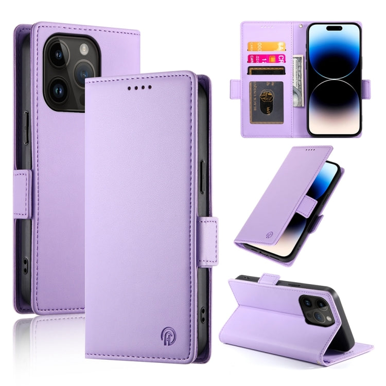 Side Buckle Magnetic Frosted Leather Phone Case