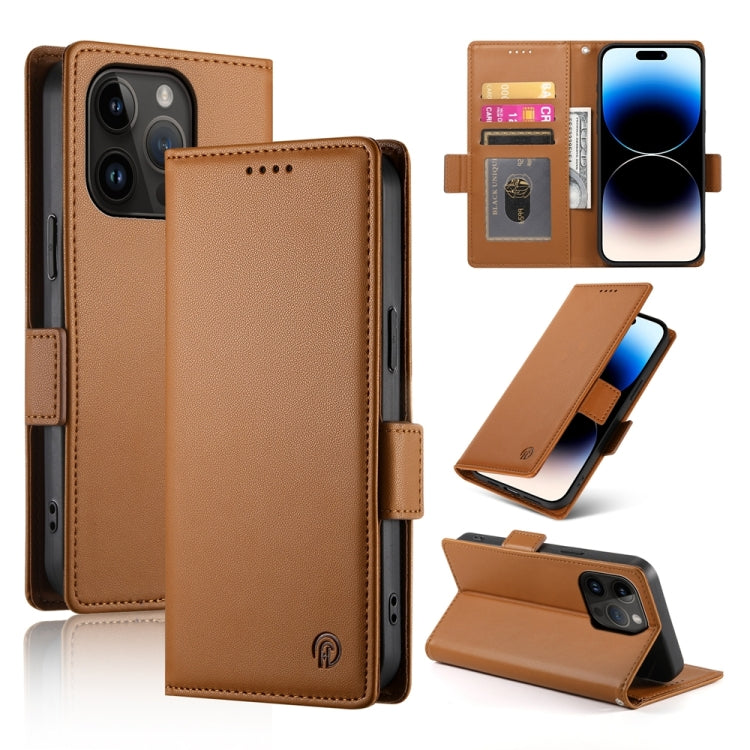 Side Buckle Magnetic Frosted Leather Phone Case
