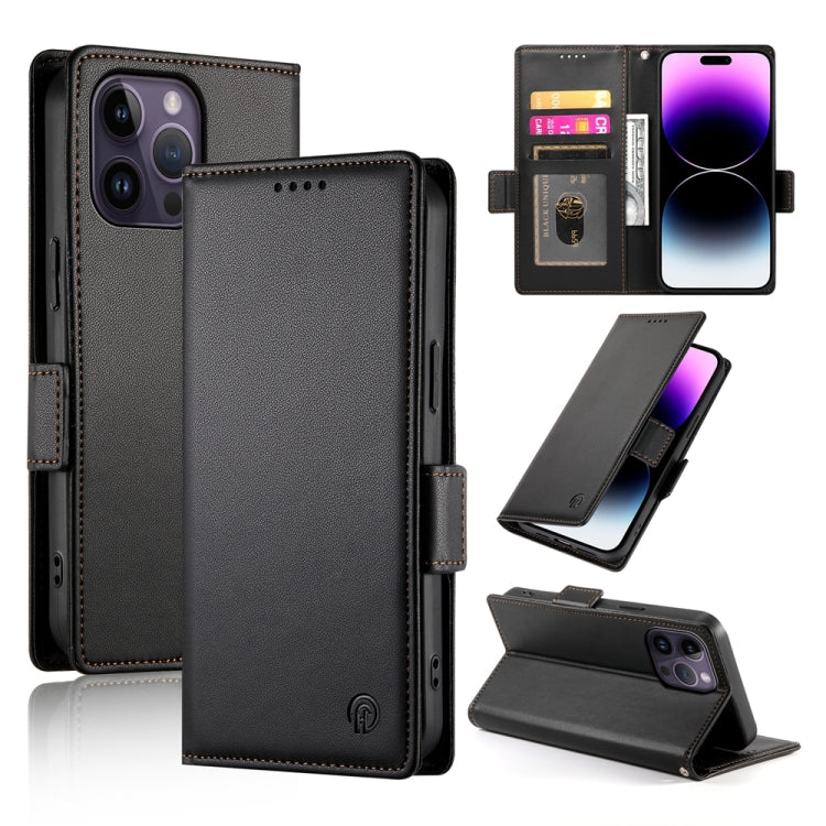 Side Buckle Magnetic Frosted Leather Phone Case