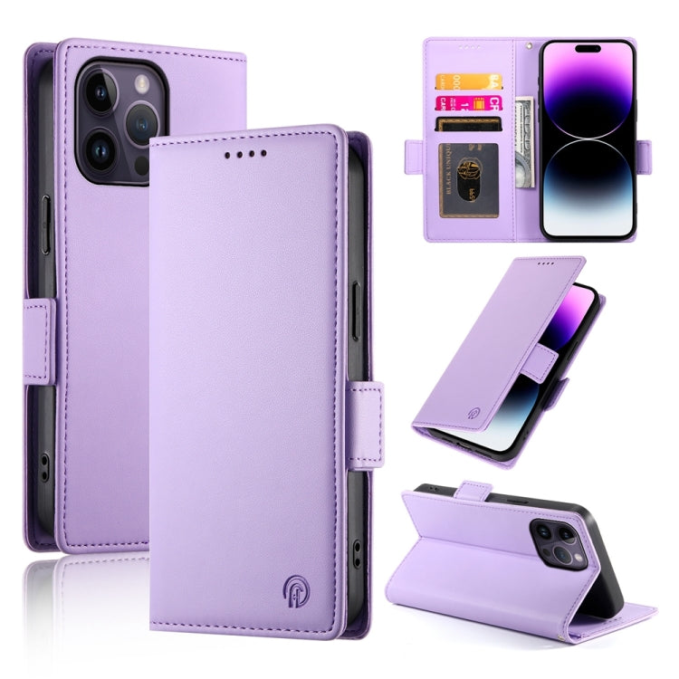 Side Buckle Magnetic Frosted Leather Phone Case