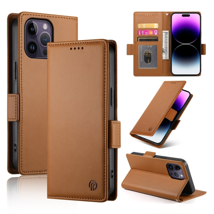 Side Buckle Magnetic Frosted Leather Phone Case