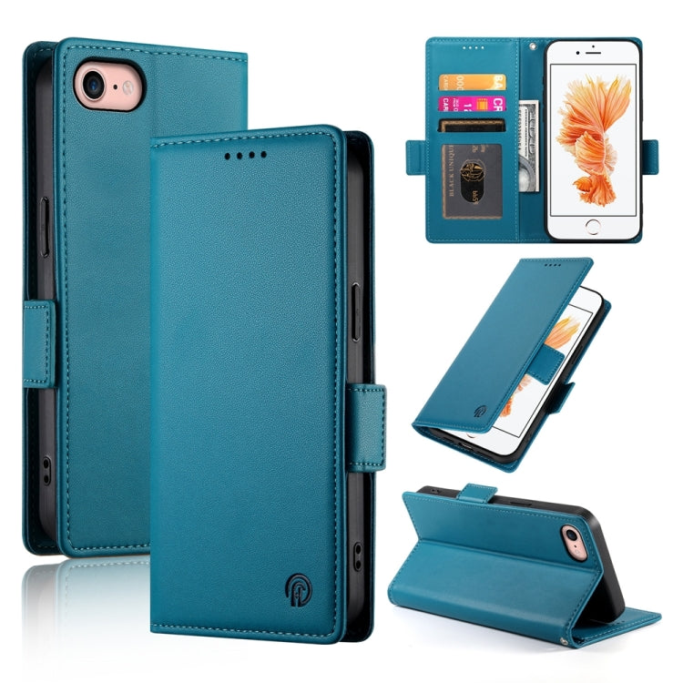 Side Buckle Magnetic Frosted Leather Phone Case