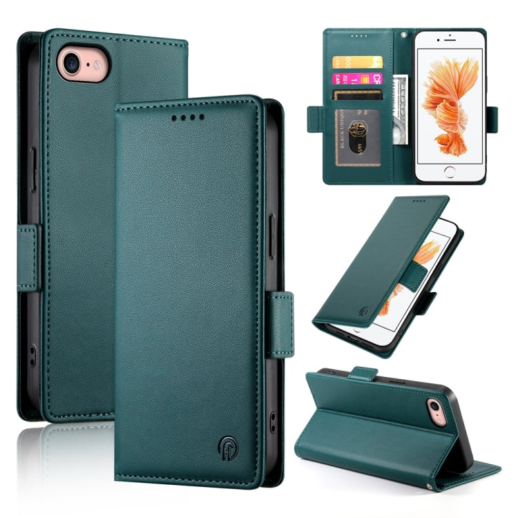 Side Buckle Magnetic Frosted Leather Phone Case