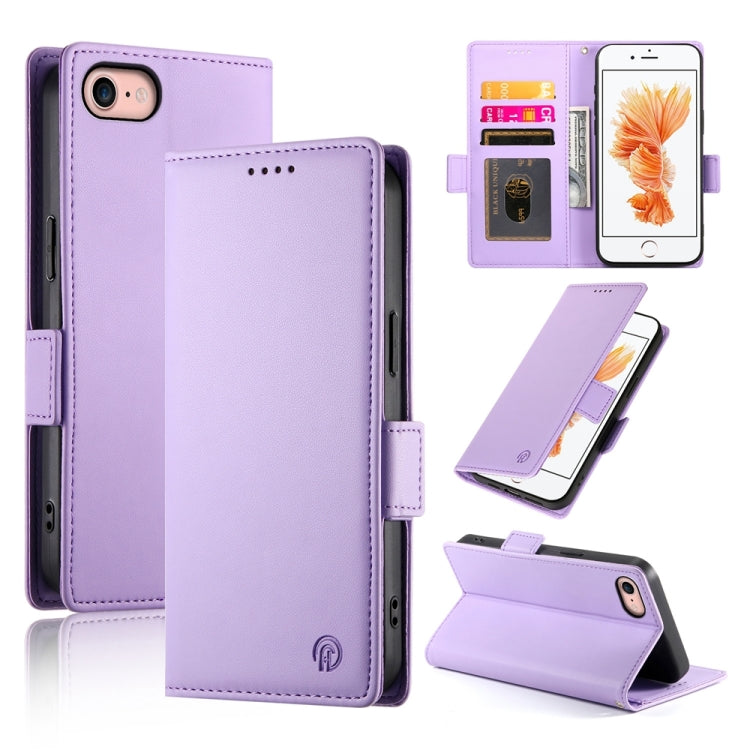 Side Buckle Magnetic Frosted Leather Phone Case