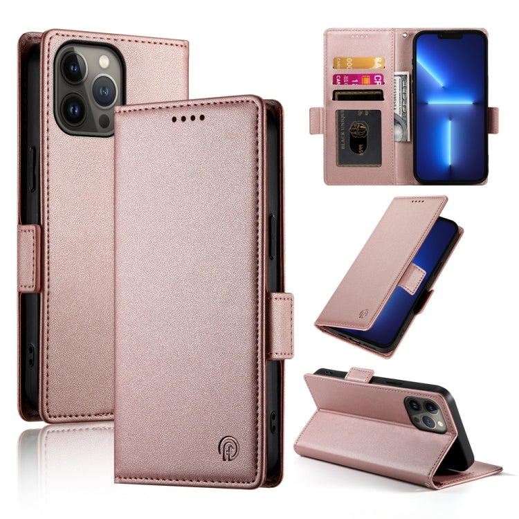 Side Buckle Magnetic Frosted Leather Phone Case