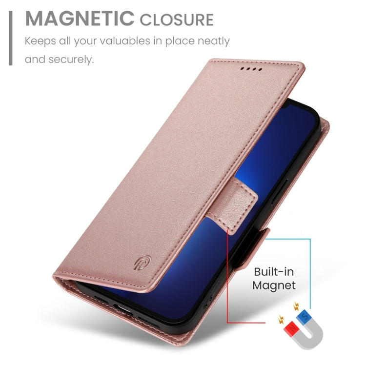 Side Buckle Magnetic Frosted Leather Phone Case