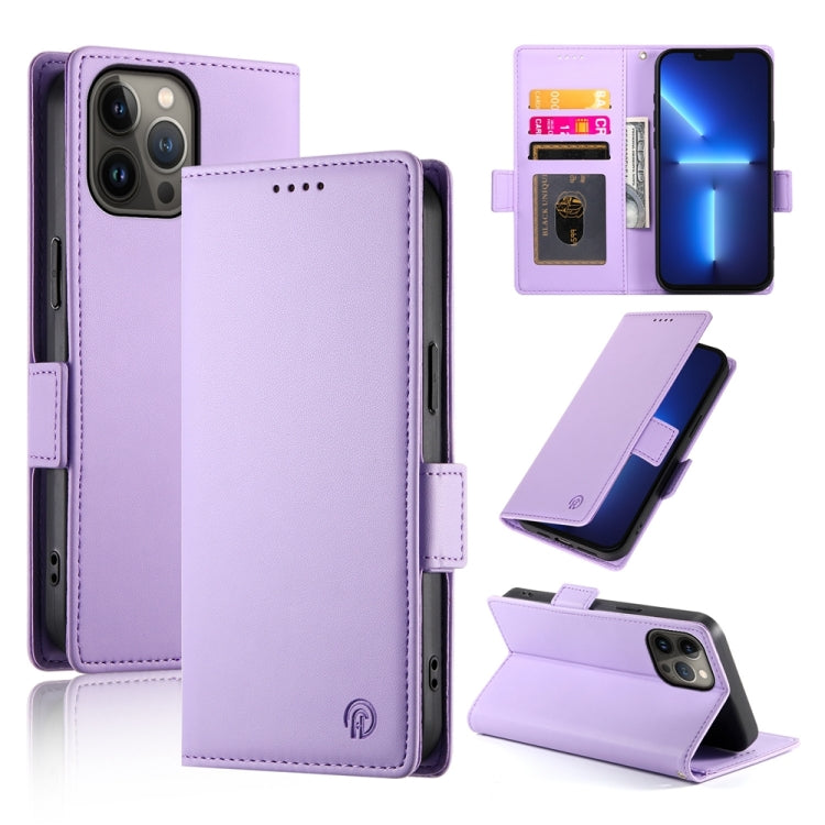 Side Buckle Magnetic Frosted Leather Phone Case