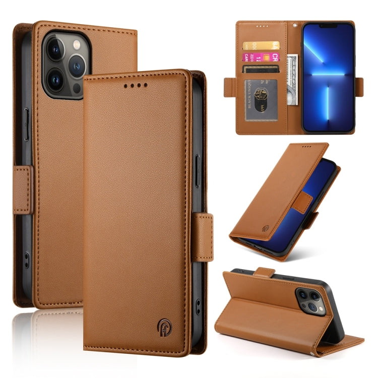 Side Buckle Magnetic Frosted Leather Phone Case