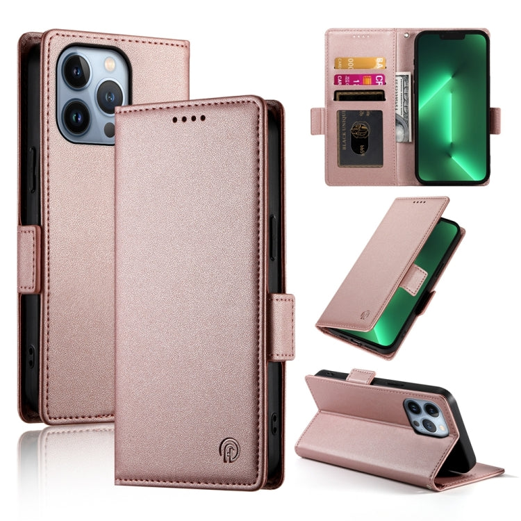 Side Buckle Magnetic Frosted Leather Phone Case