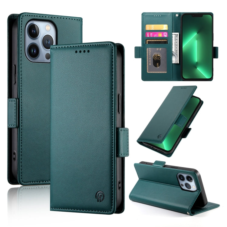 Side Buckle Magnetic Frosted Leather Phone Case