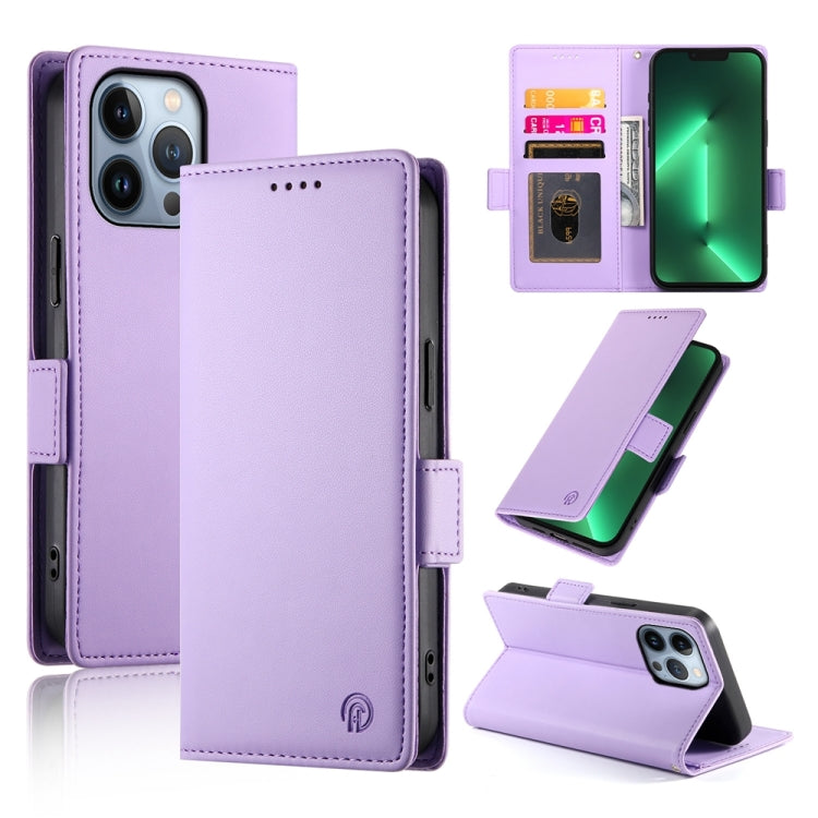 Side Buckle Magnetic Frosted Leather Phone Case