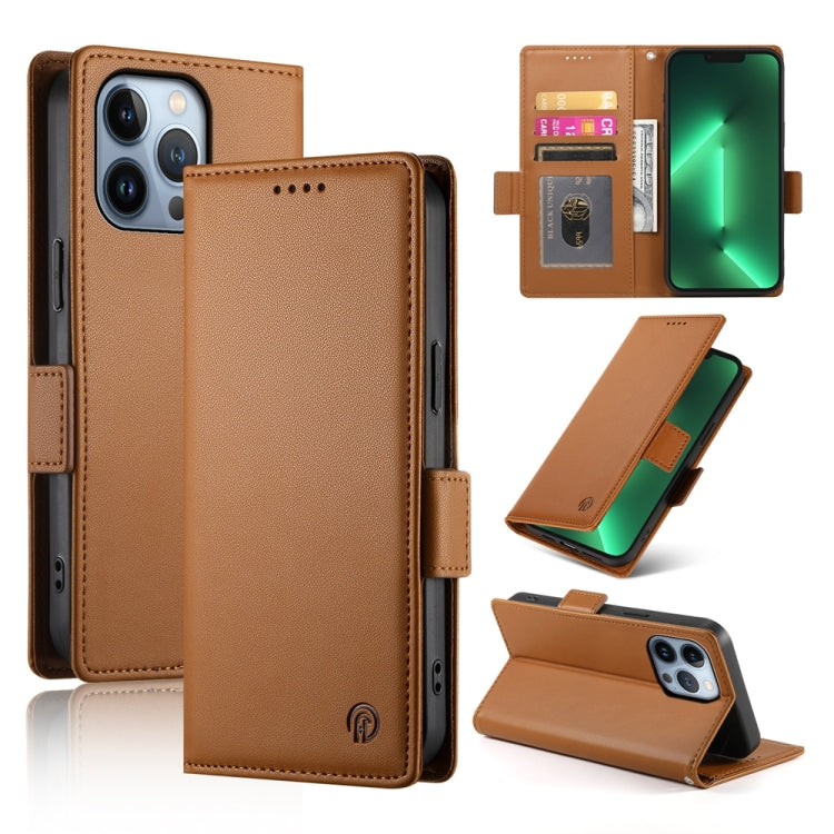 Side Buckle Magnetic Frosted Leather Phone Case