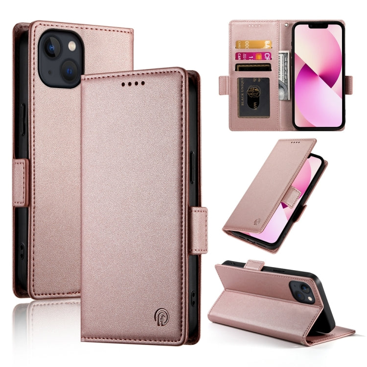 Side Buckle Magnetic Frosted Leather Phone Case