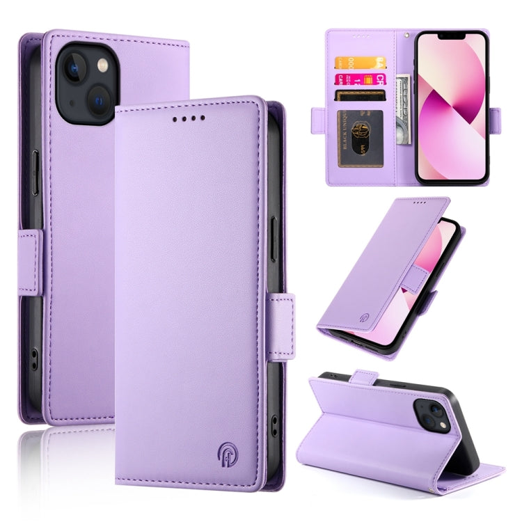 Side Buckle Magnetic Frosted Leather Phone Case
