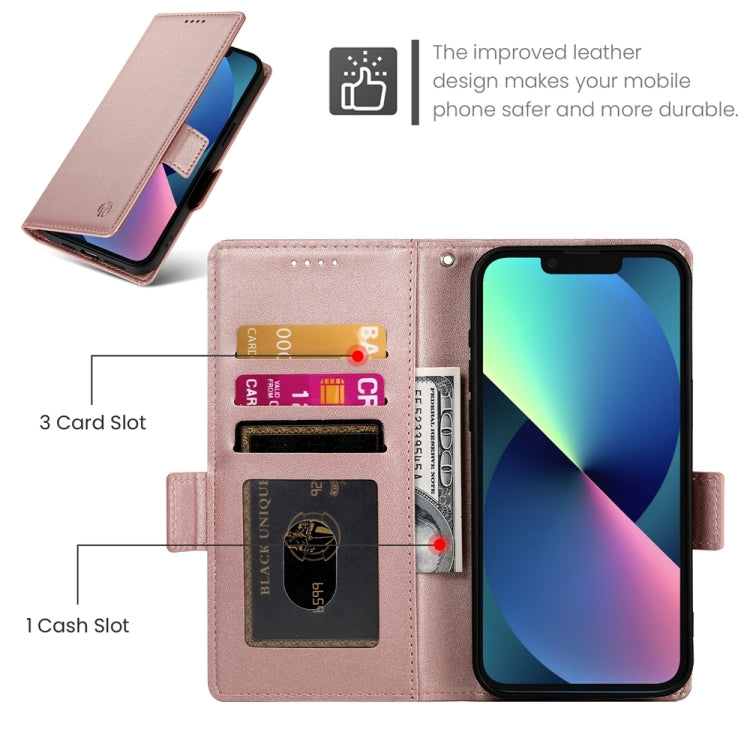 Side Buckle Magnetic Frosted Leather Phone Case