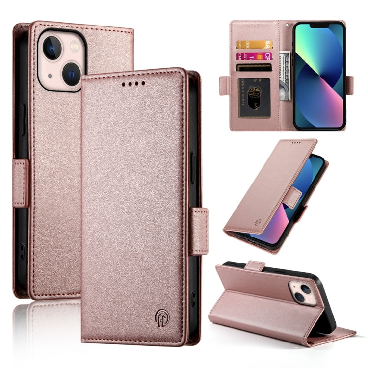 Side Buckle Magnetic Frosted Leather Phone Case
