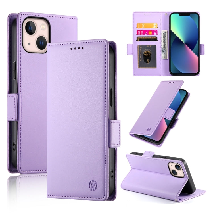 Side Buckle Magnetic Frosted Leather Phone Case