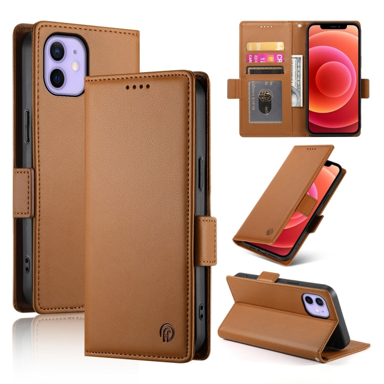 Side Buckle Magnetic Frosted Leather Phone Case