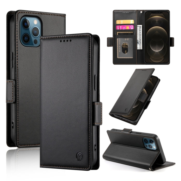 Side Buckle Magnetic Frosted Leather Phone Case