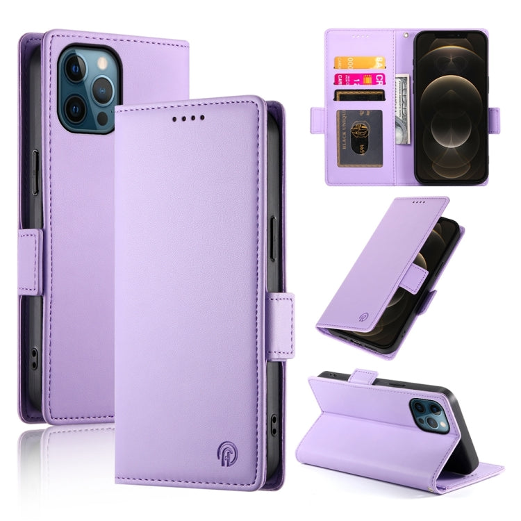 Side Buckle Magnetic Frosted Leather Phone Case
