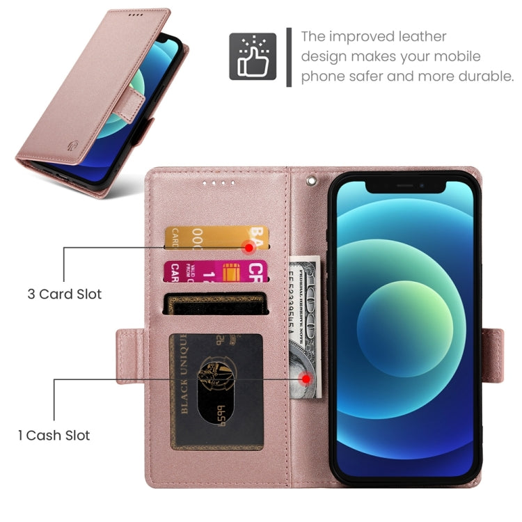 Side Buckle Magnetic Frosted Leather Phone Case