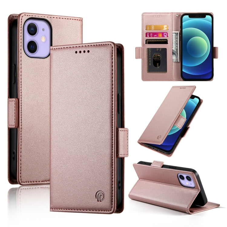 Side Buckle Magnetic Frosted Leather Phone Case