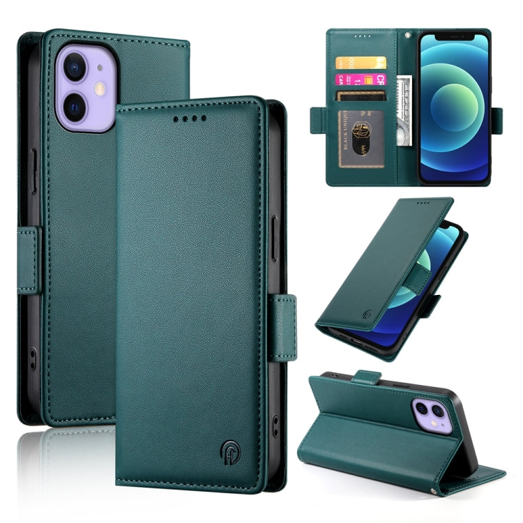 Side Buckle Magnetic Frosted Leather Phone Case