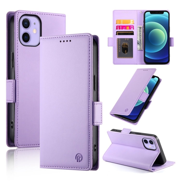 Side Buckle Magnetic Frosted Leather Phone Case