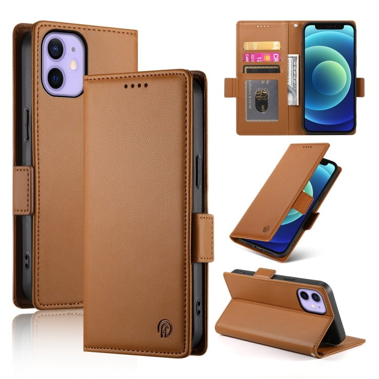 Side Buckle Magnetic Frosted Leather Phone Case
