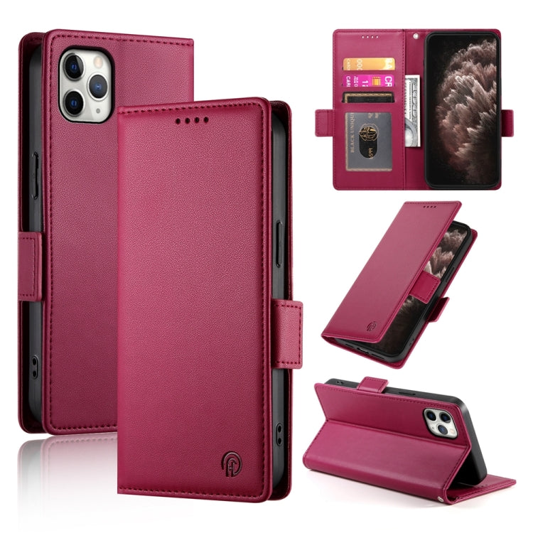 Side Buckle Magnetic Frosted Leather Phone Case