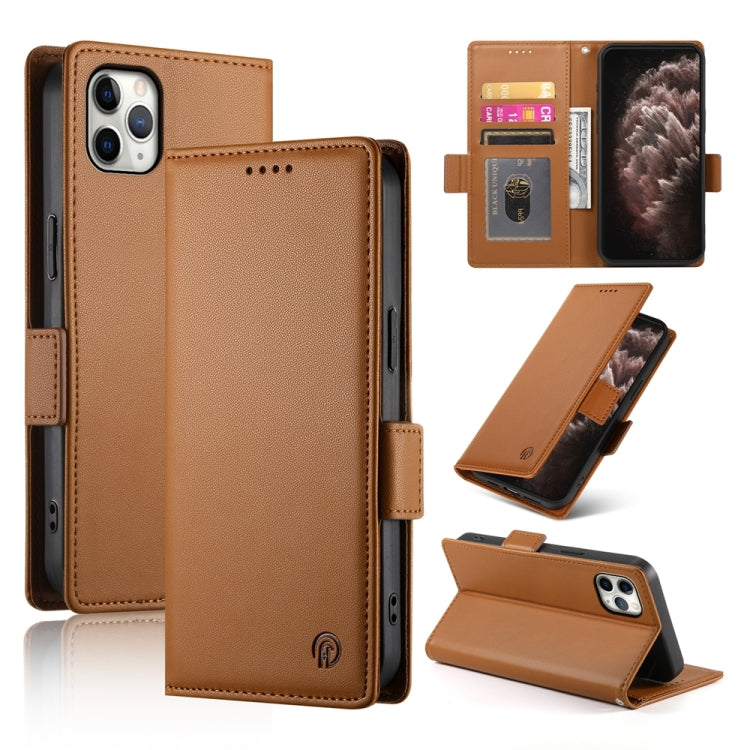 Side Buckle Magnetic Frosted Leather Phone Case