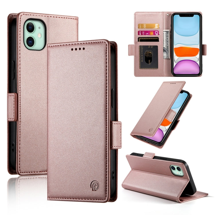 Side Buckle Magnetic Frosted Leather Phone Case