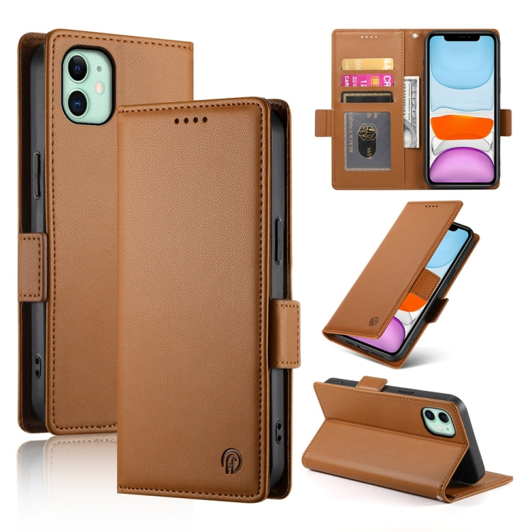 Side Buckle Magnetic Frosted Leather Phone Case