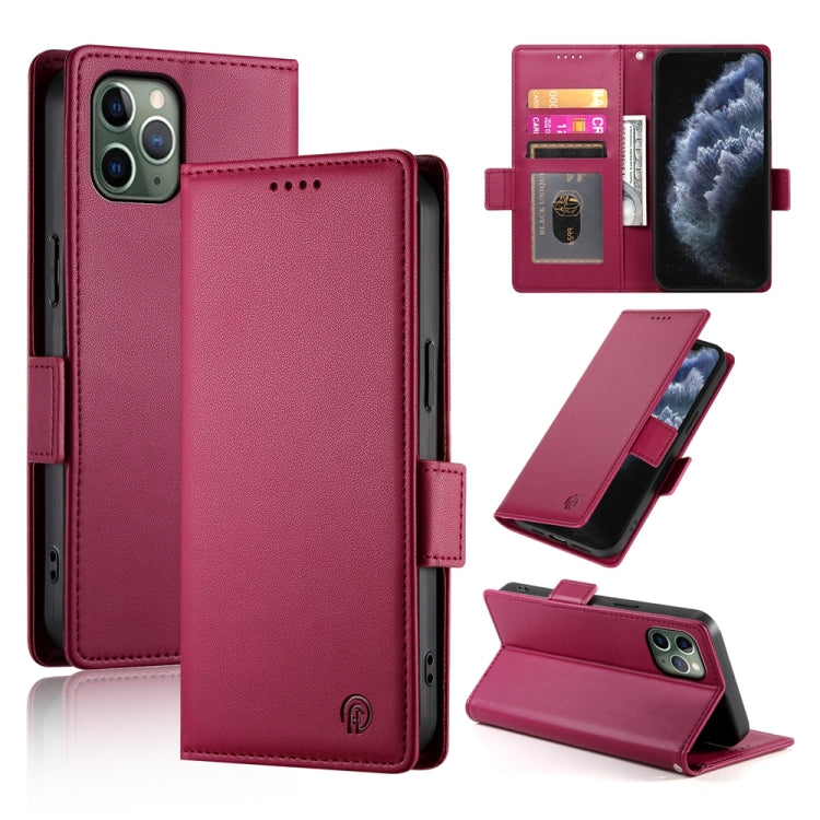 Side Buckle Magnetic Frosted Leather Phone Case