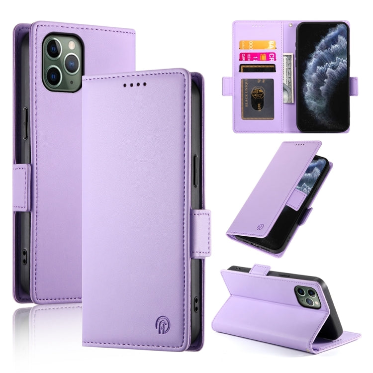 Side Buckle Magnetic Frosted Leather Phone Case