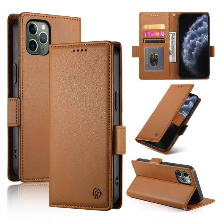 Side Buckle Magnetic Frosted Leather Phone Case