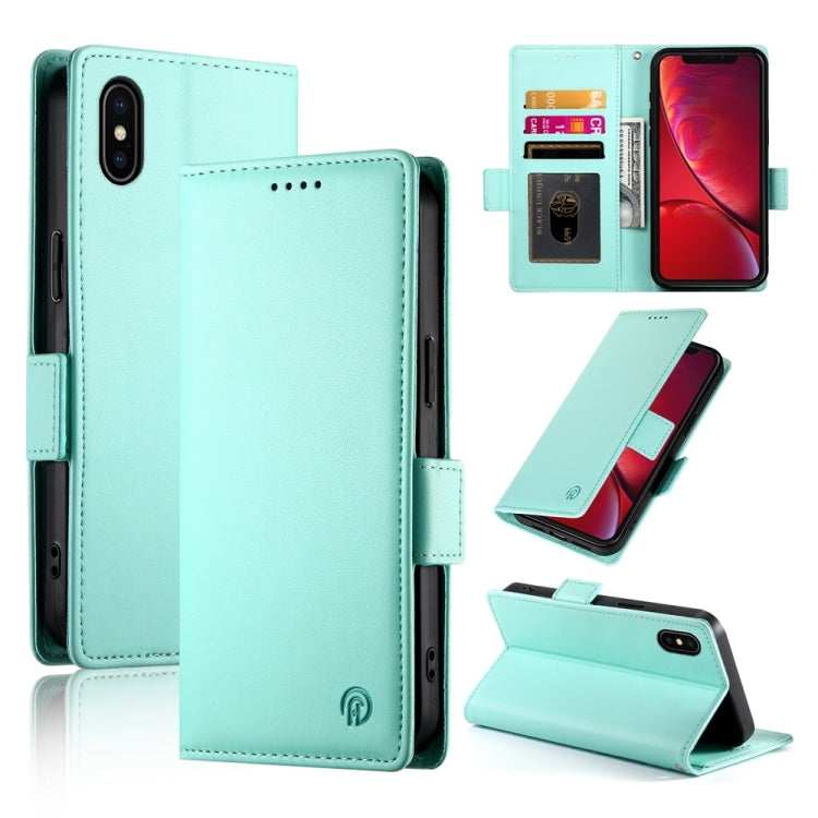 Side Buckle Magnetic Frosted Leather Phone Case